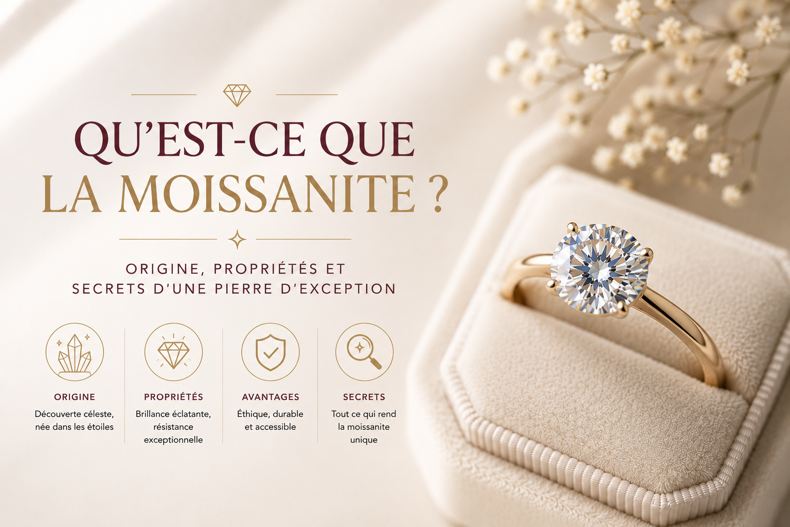 Qu'est-ce que la moissanite ? Origine, propriétés et secrets d'une pierre d'exception