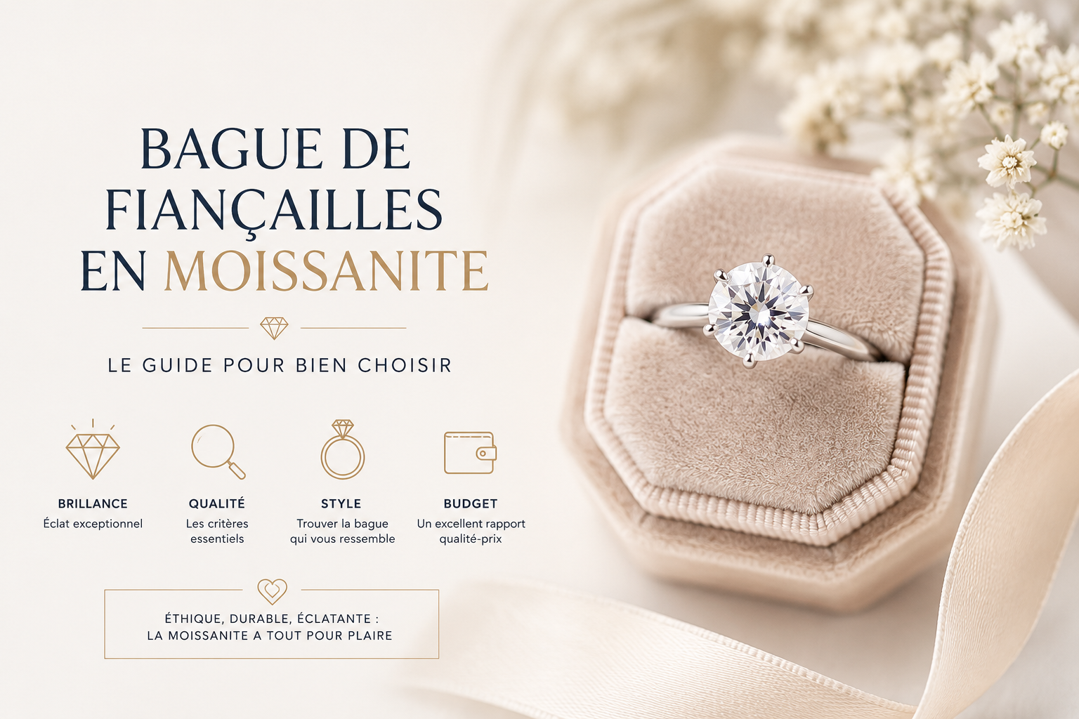 Bague de fiançailles en moissanite : le guide pour bien choisir
