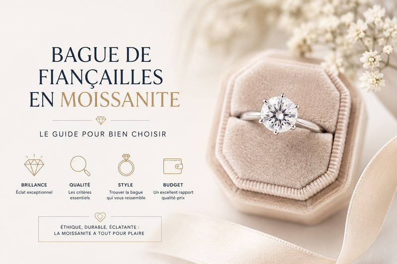 Bague de fiançailles en moissanite : le guide pour bien choisir