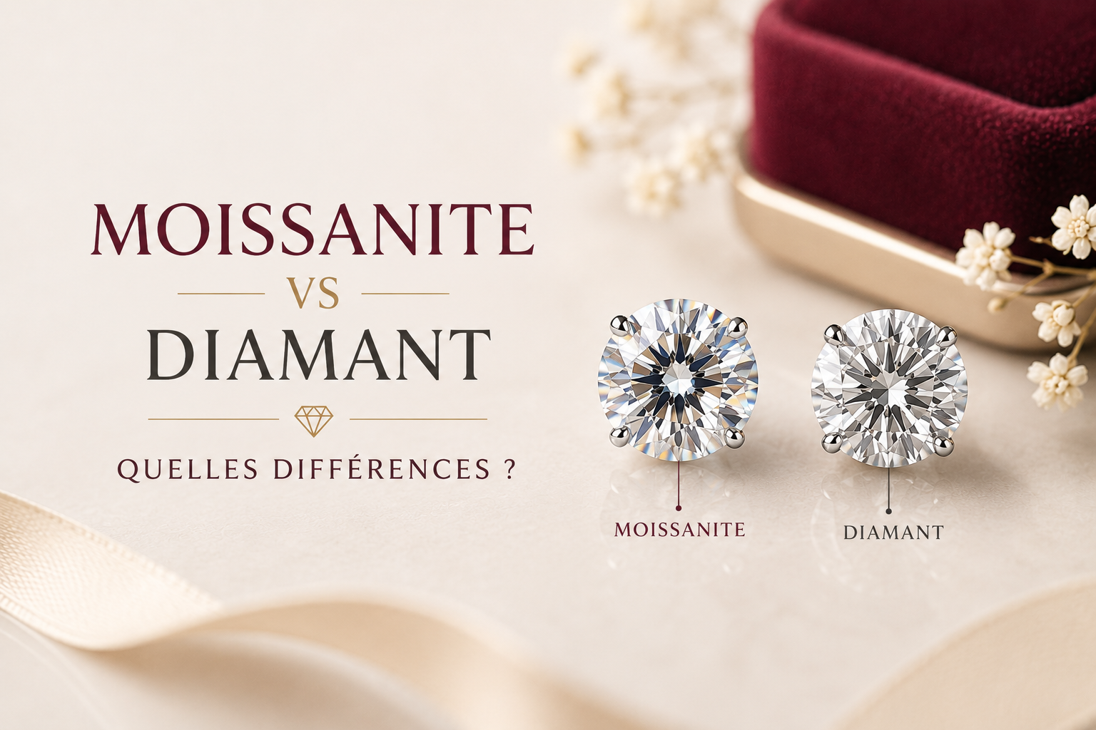 Moissanite vs diamant : quelles différences ?