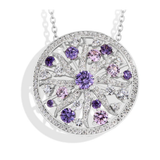Collier Iris — Moissanite & pierres de couleur