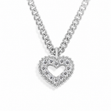 Valentine Necklace - Moissanite Heart