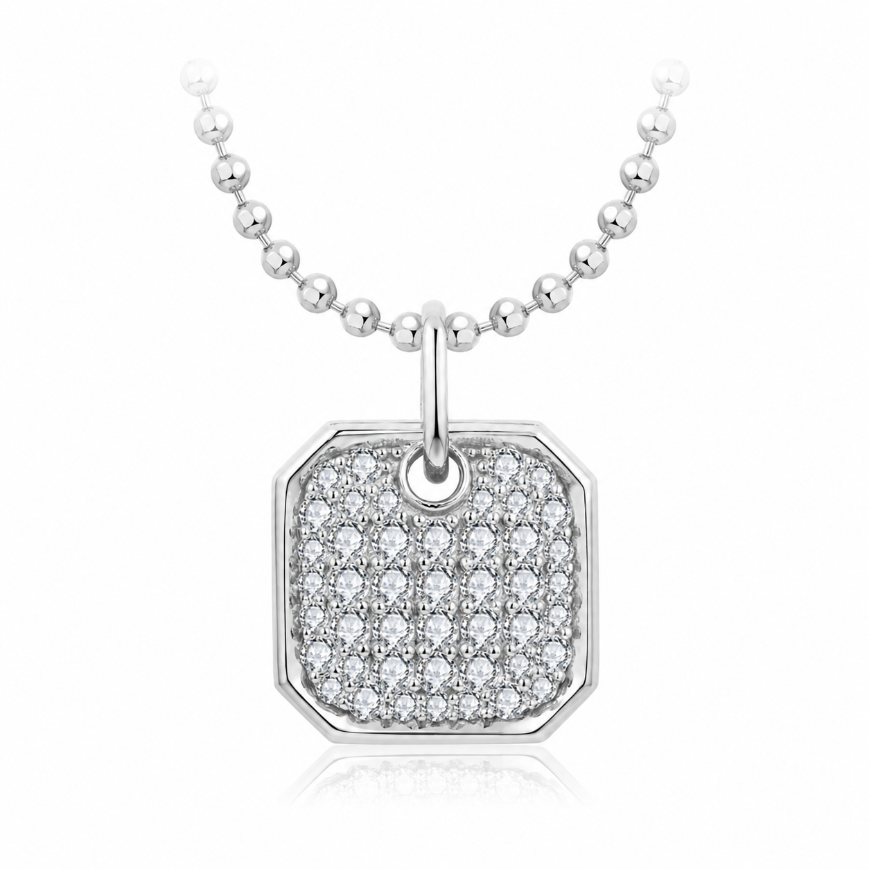 Collier Octave — Pavé de moissanites