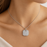 Collier Octave — Pavé de moissanites