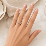 Constance Ring — Round Moissanite