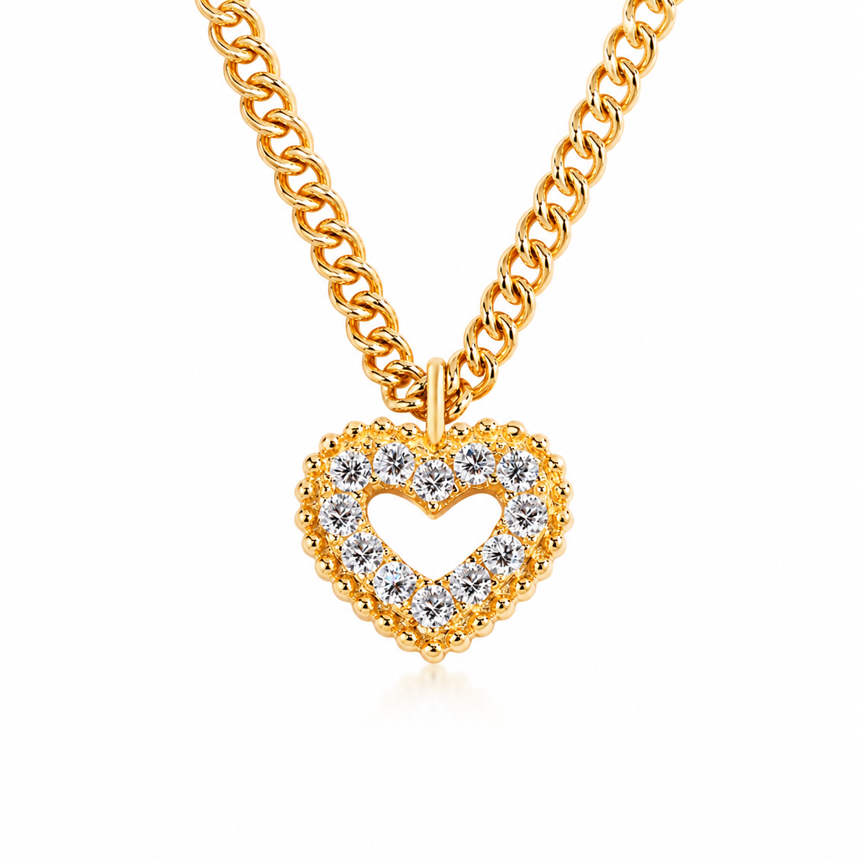 Valentine Necklace - Moissanite Heart