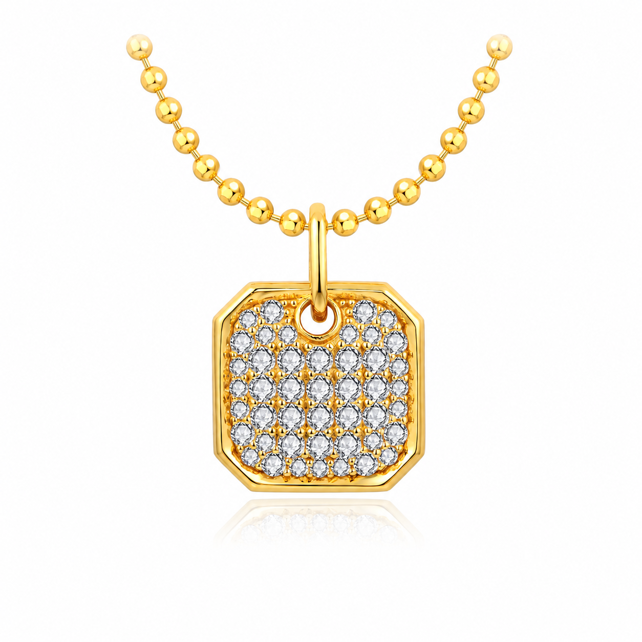 Collier Octave — Pavé de moissanites