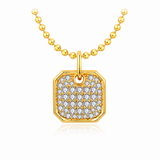 Collier Octave — Pavé de moissanites