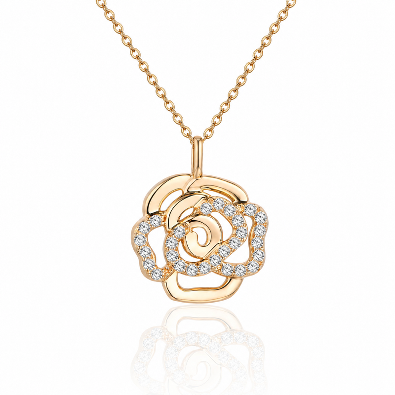 Bagatelle Necklace — Moissanite Rose