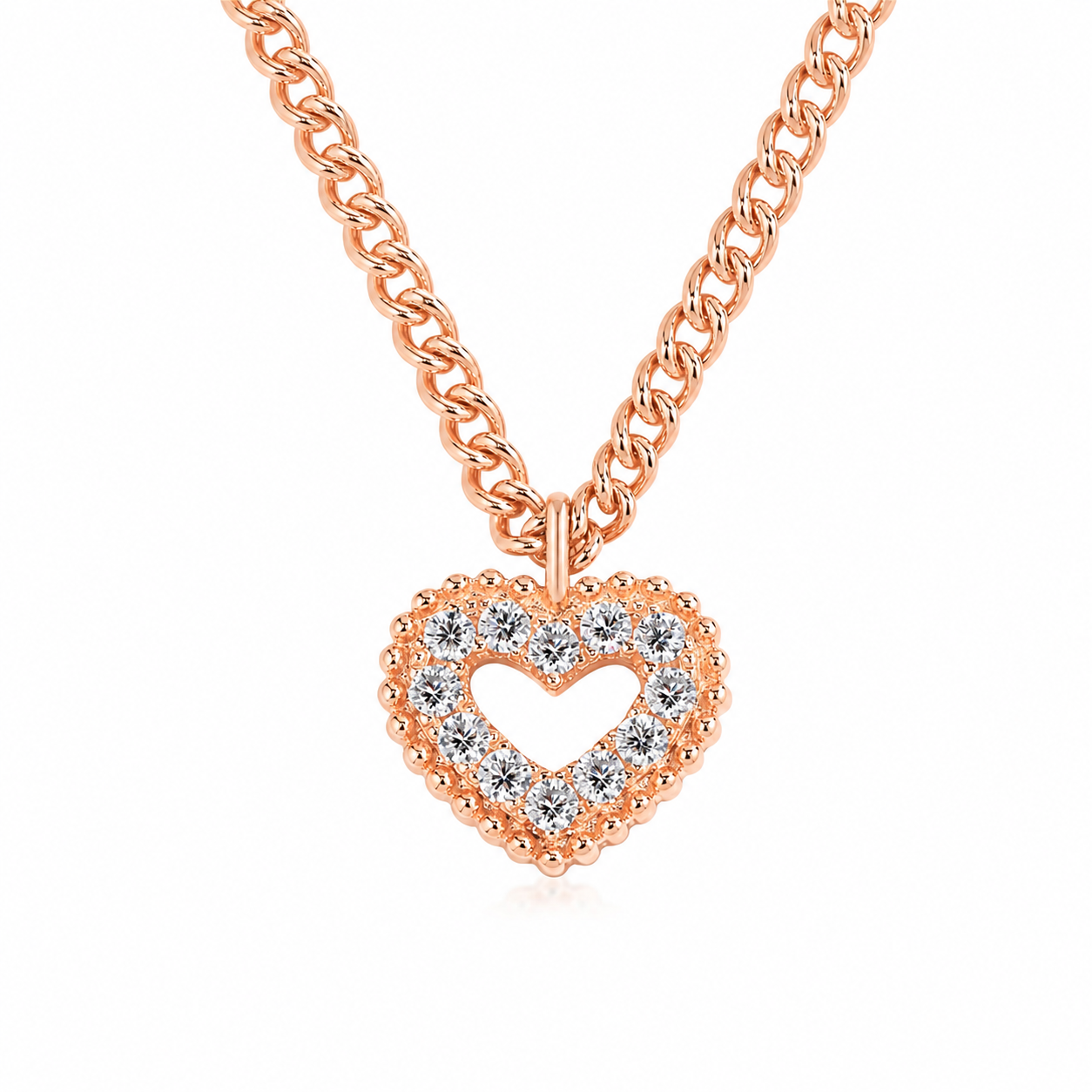 Valentine Necklace - Moissanite Heart