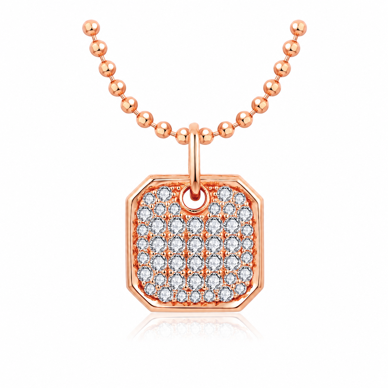 Collier Octave — Pavé de moissanites
