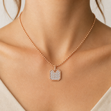 Collier Octave — Pavé de moissanites