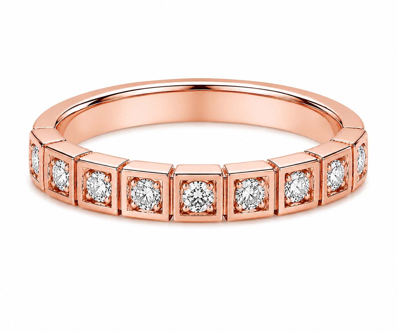 Bague Constance — Moissanite ronde