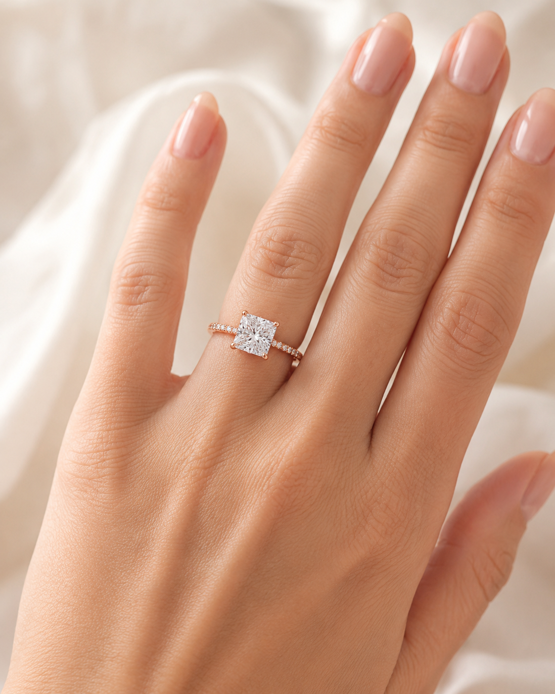 Vendôme Ring — Radiant moissanite