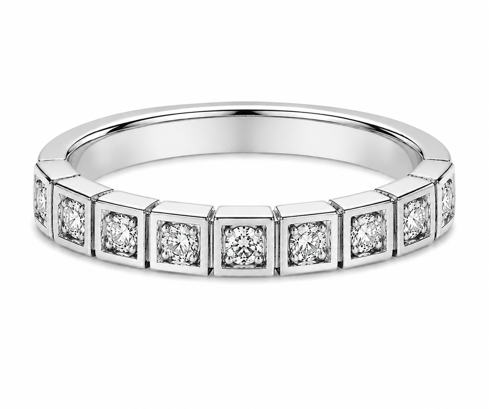 Bague Constance — Moissanite ronde