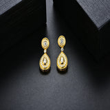 Boucles d'oreilles goutte poire moissanite argent 925 - vue 5