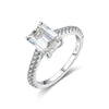 Bague Rivoli — Moissanite taille émeraude — WM Paris