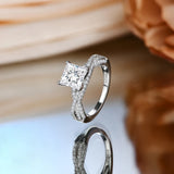 Bague Diane — Moissanite princesse 2 carats — vue 5 — WM Paris