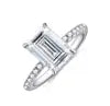 Bague Héritage — Moissanite taille émeraude — WM Paris