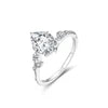Bague Amélie — Moissanite poire — WM Paris