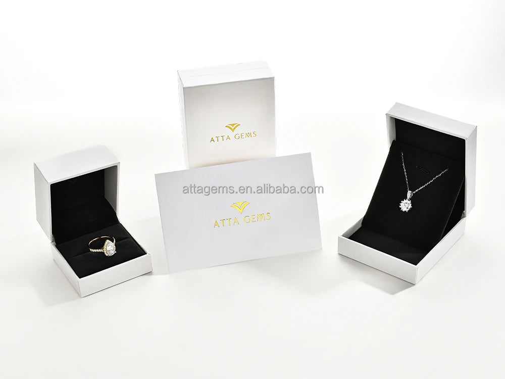 Boucles d'oreilles coeur moissanite en argent 925 - vue 12