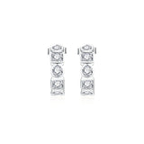 Créoles moissanite 3,5 mm en argent 925 - vue 5