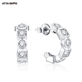 Créoles moissanite 3,5 mm en argent 925 - vue 11