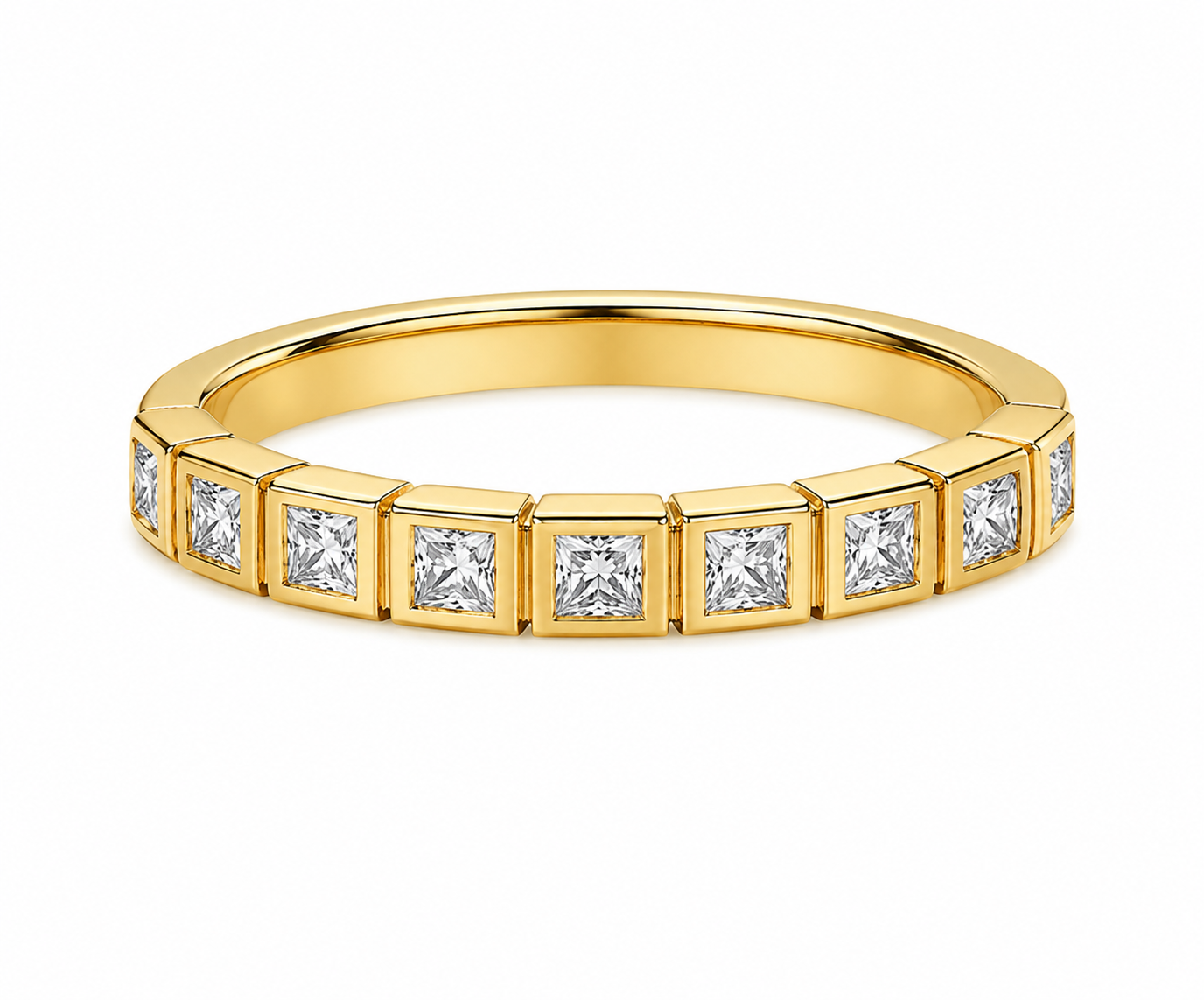 Bague Adèle — Moissanite princesse
