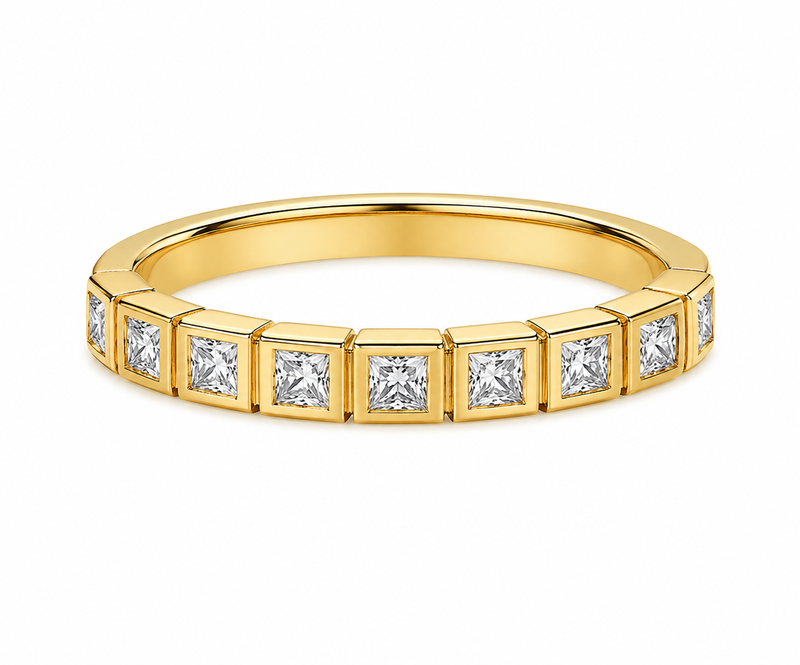 Bague Adèle — Moissanite princesse