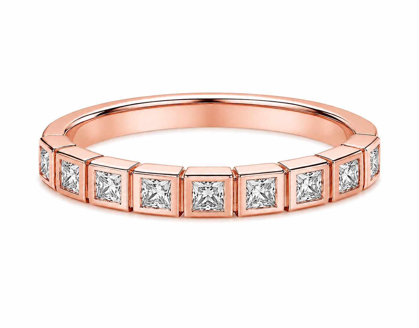 Bague Adèle — Moissanite princesse