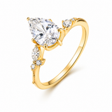 Bague Amélie — Moissanite poire