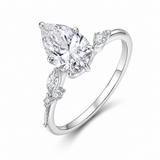 Bague Amélie — Moissanite poire