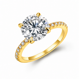 Bague Céleste — Moissanite ronde