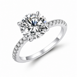 Bague Céleste — Moissanite ronde