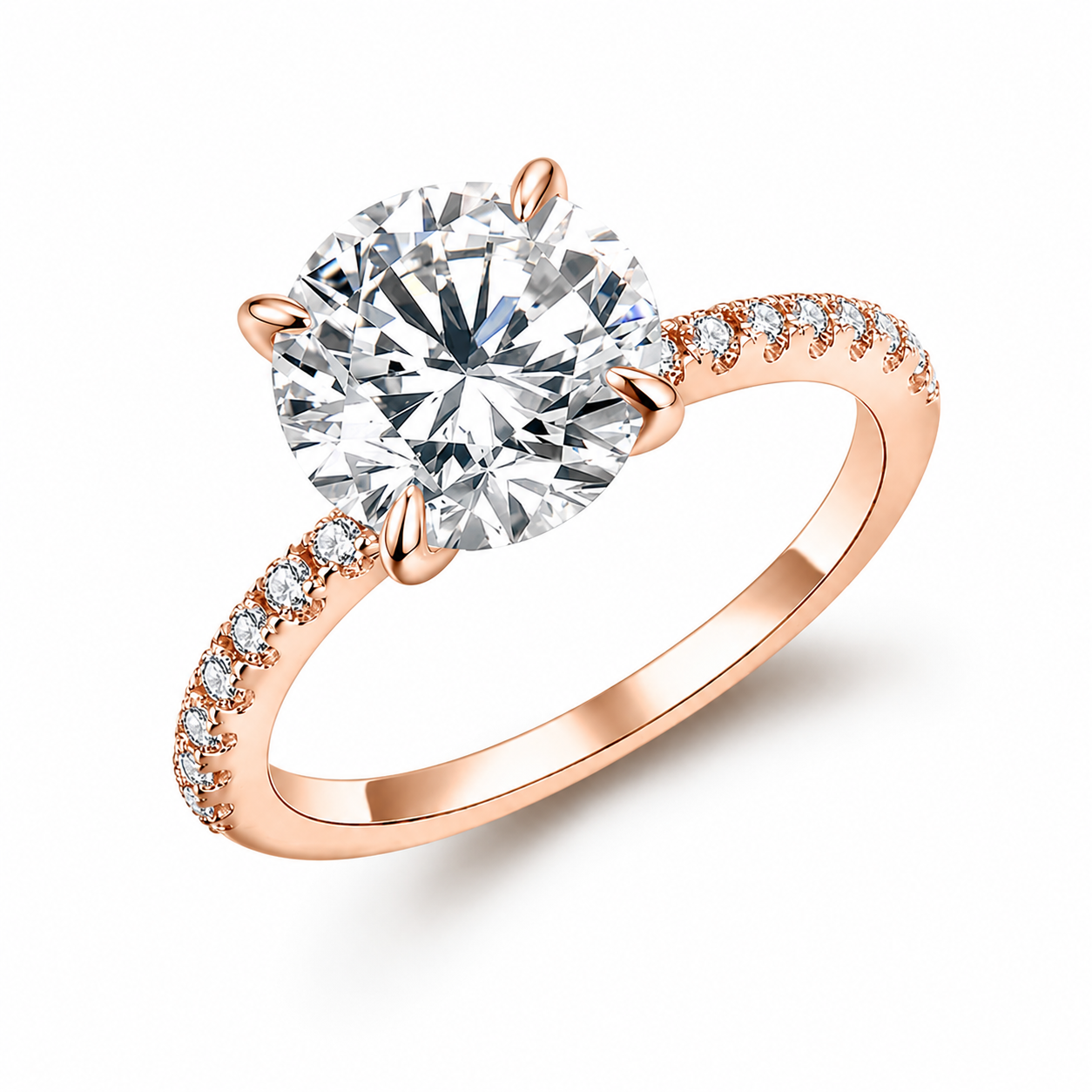 Bague Céleste — Moissanite ronde