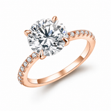 Bague Céleste — Moissanite ronde