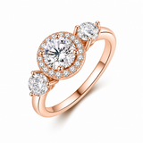 Bague Éclat — Moissanite ronde