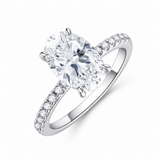 Bague Éléonore — Moissanite ovale