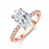 Bague Éléonore — Moissanite ovale