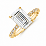 Bague Héritage — Moissanite taille émeraude