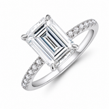 Bague Héritage — Moissanite taille émeraude
