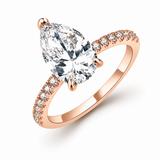 Bague Joséphine — Moissanite poire