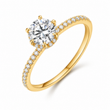 Bague Lumière — Moissanite ronde