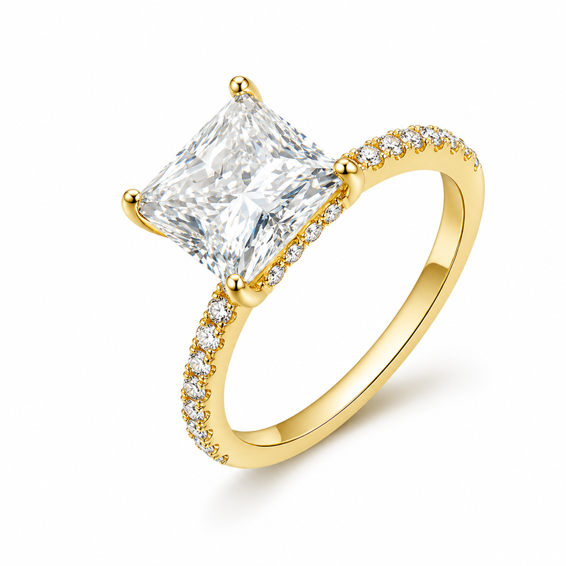 Bague Royale — Moissanite princesse