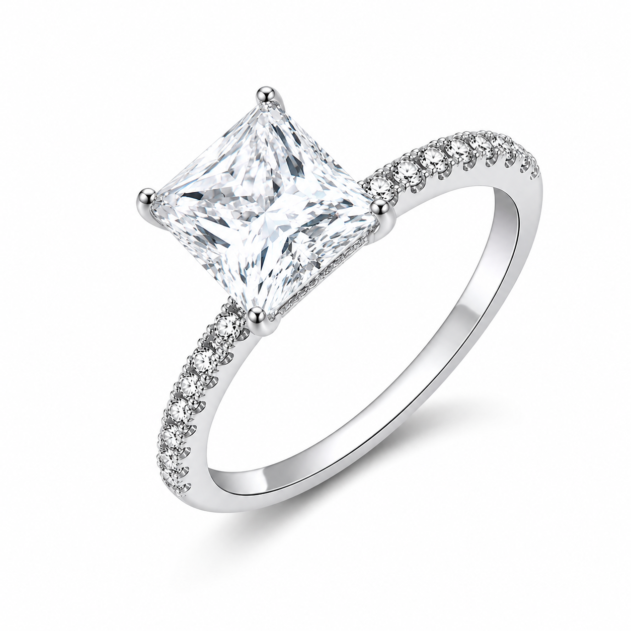 Bague Royale — Moissanite princesse