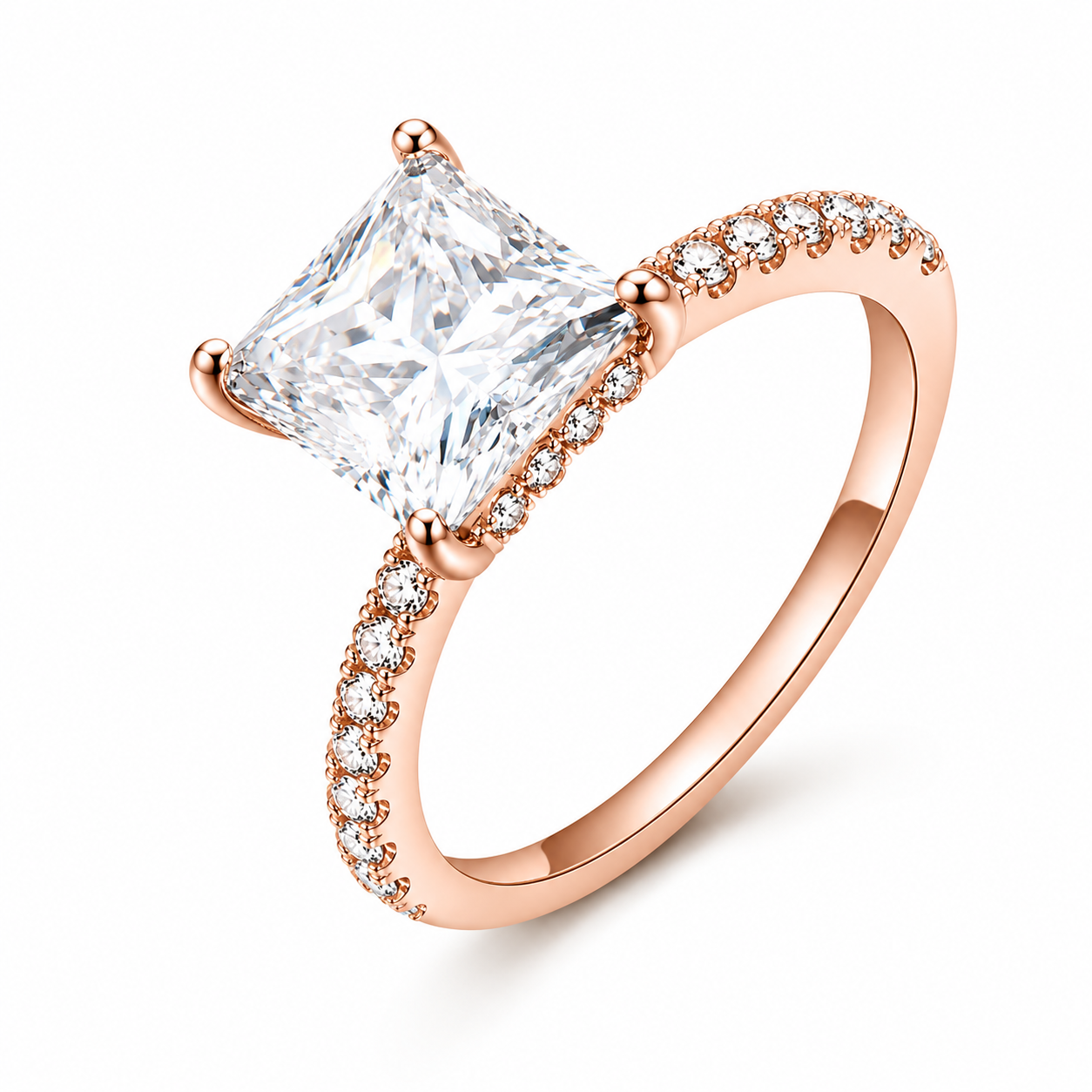 Bague Royale — Moissanite princesse