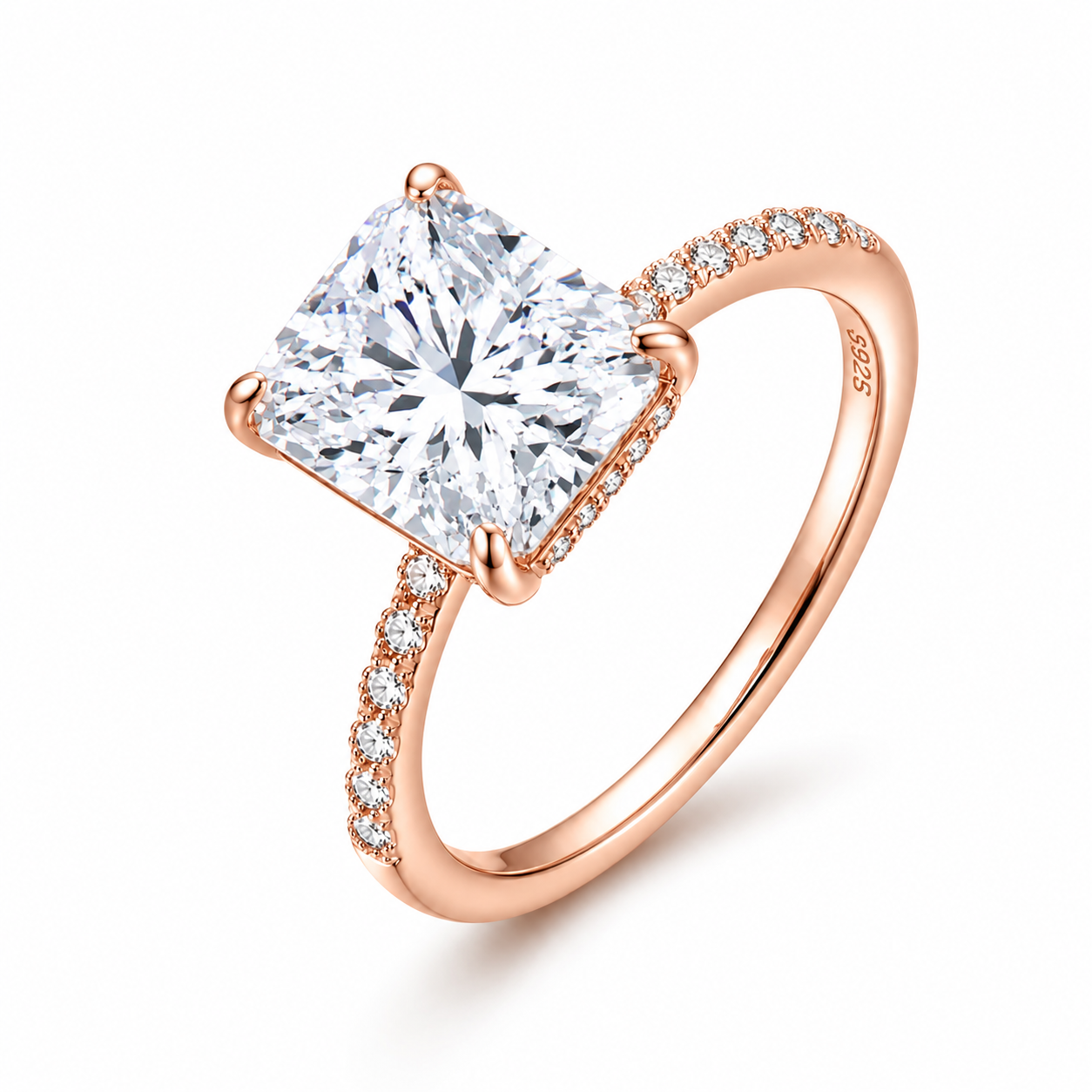 Bague Vendôme — Moissanite radiant