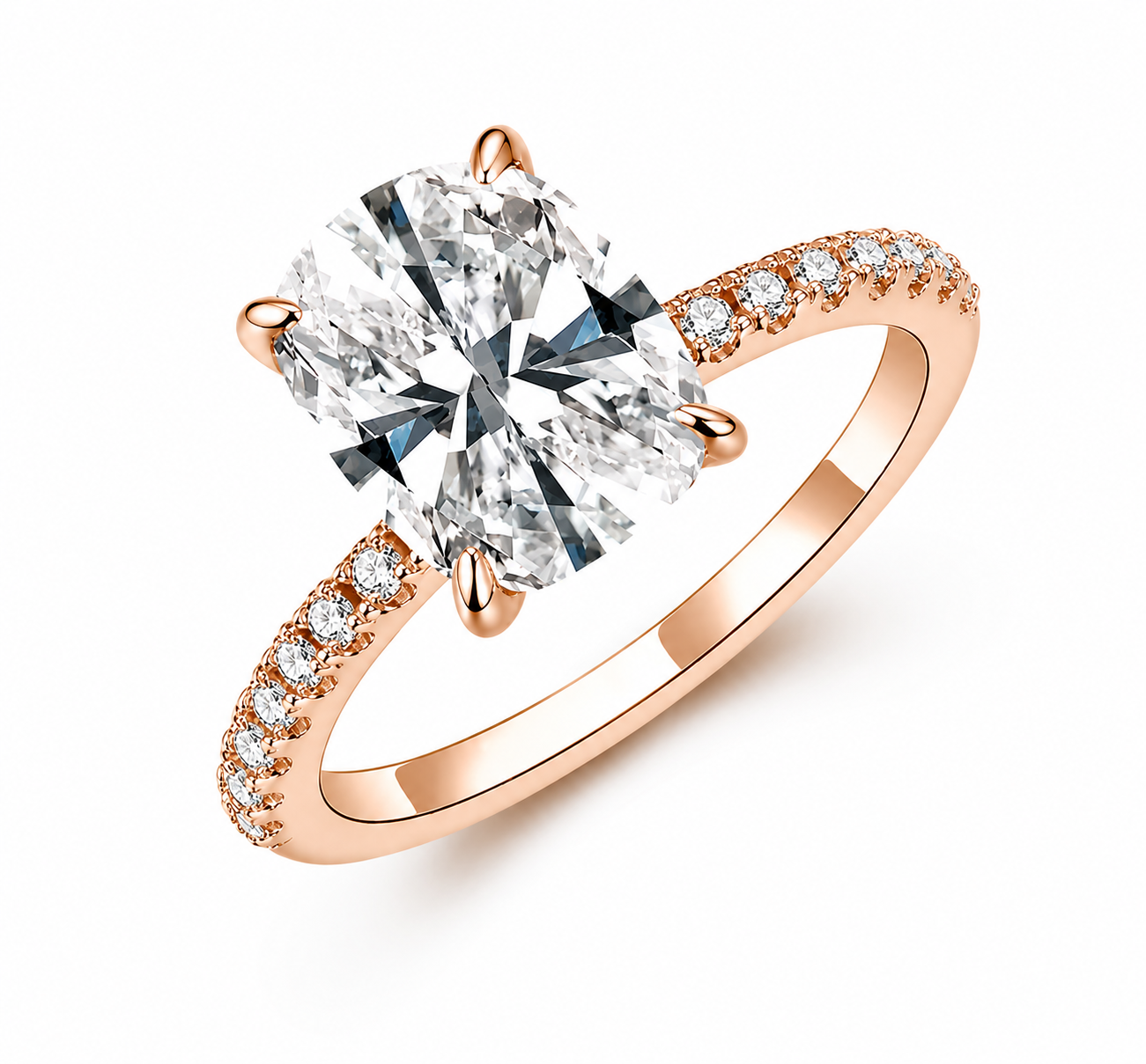 Bague Victoire — Moissanite coussin