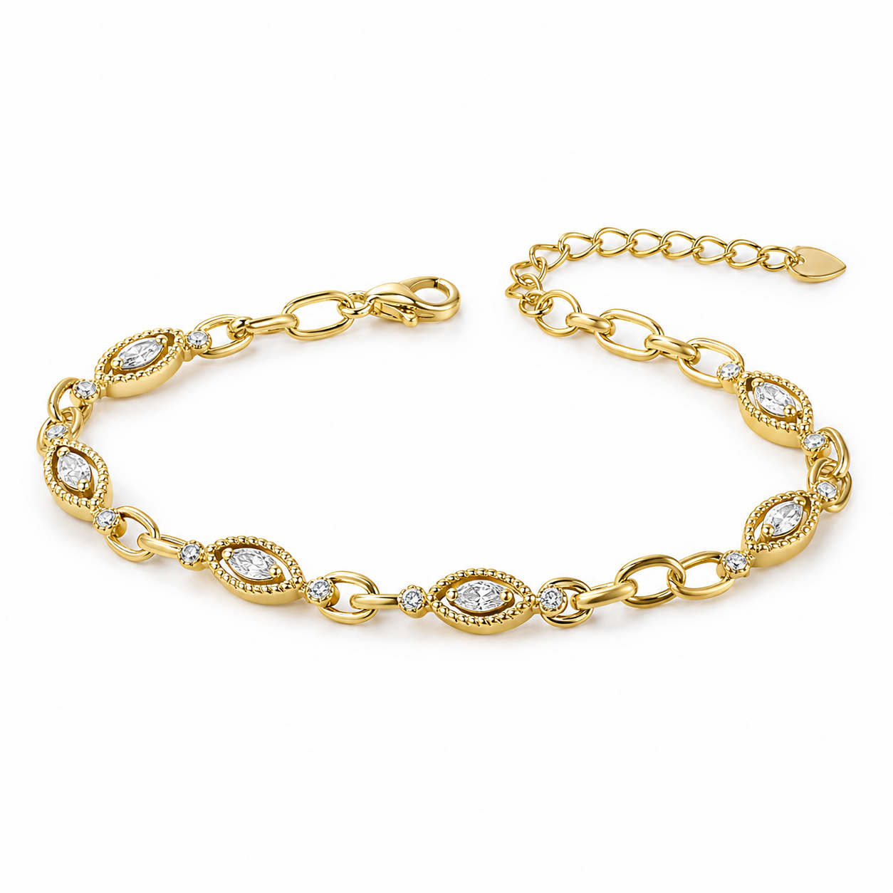 Bracelet moissanite marquise