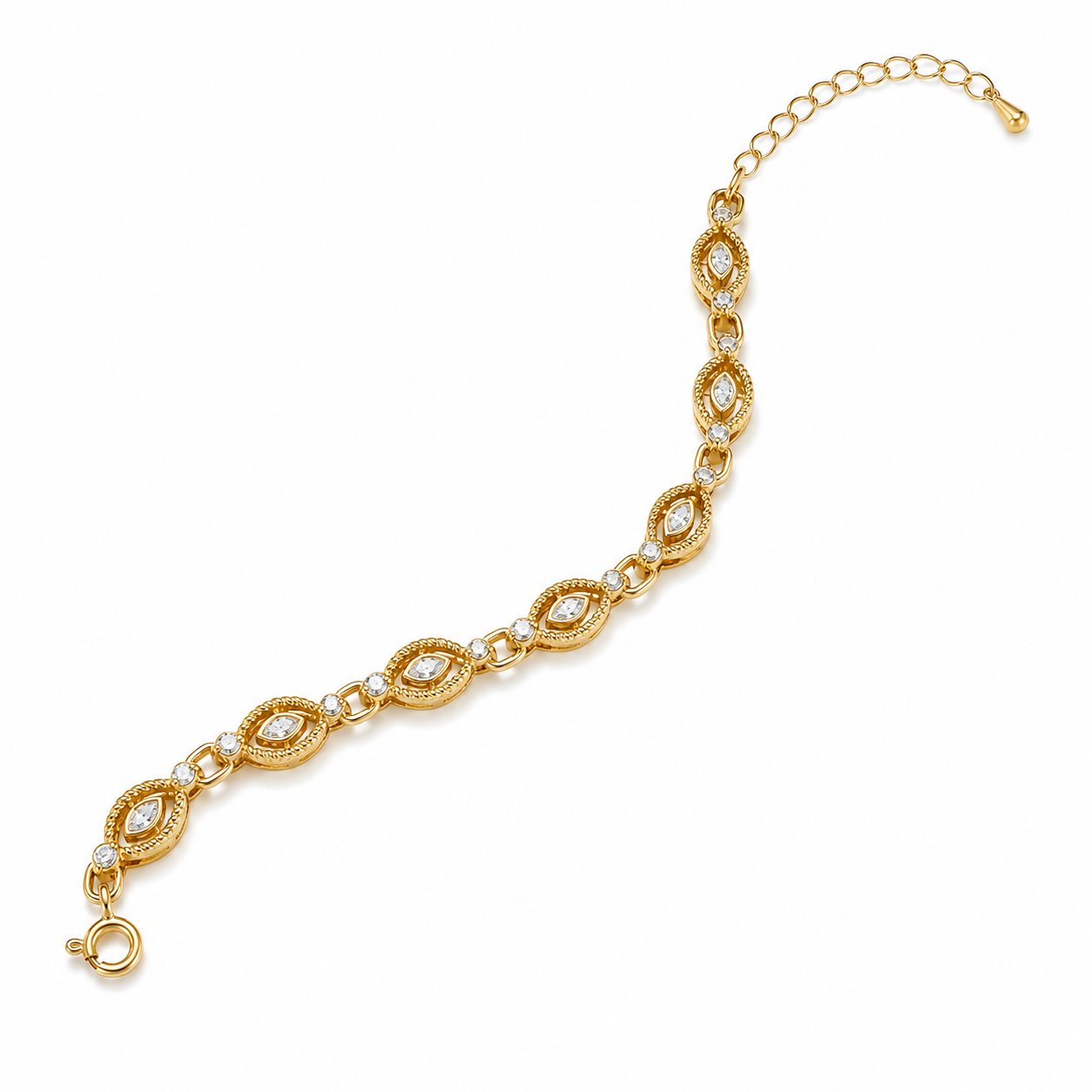 Bracelet moissanite marquise